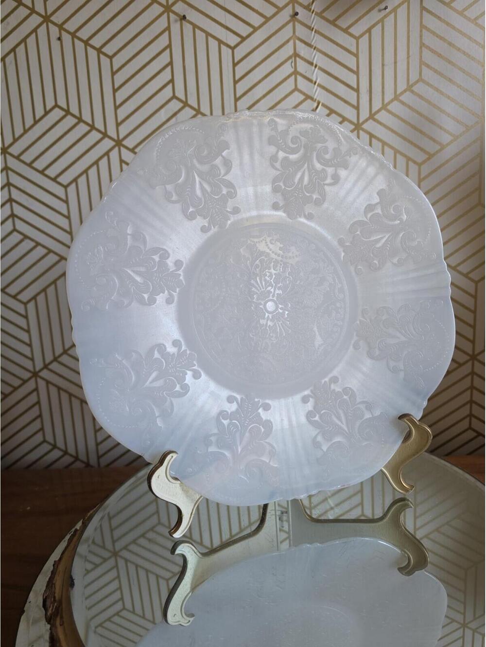 Vintage 1930s MacBeth Evans American Sweetheart Monax 12” Serving Platter